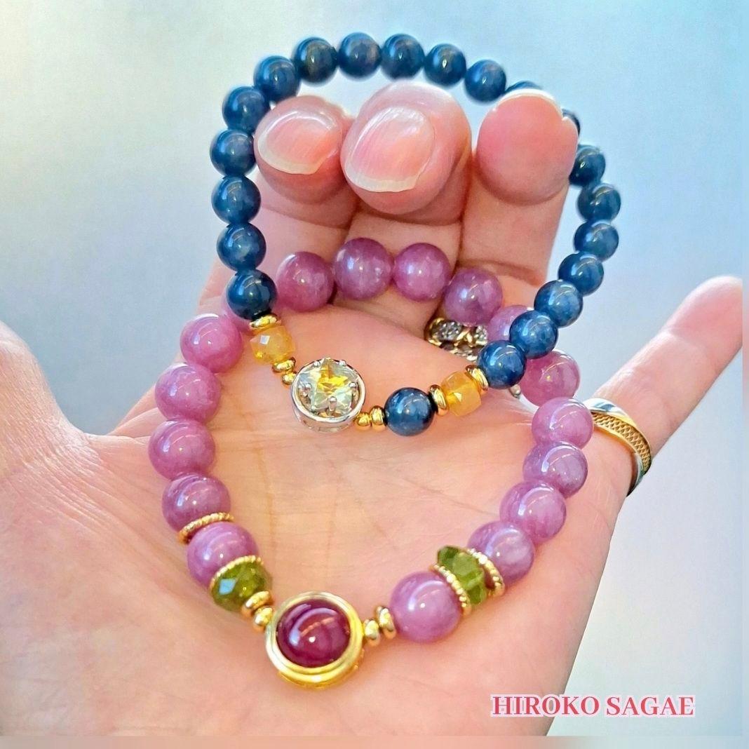 ルビー ペンダントトップ ピンクサファイア ペリドット ブレスレット