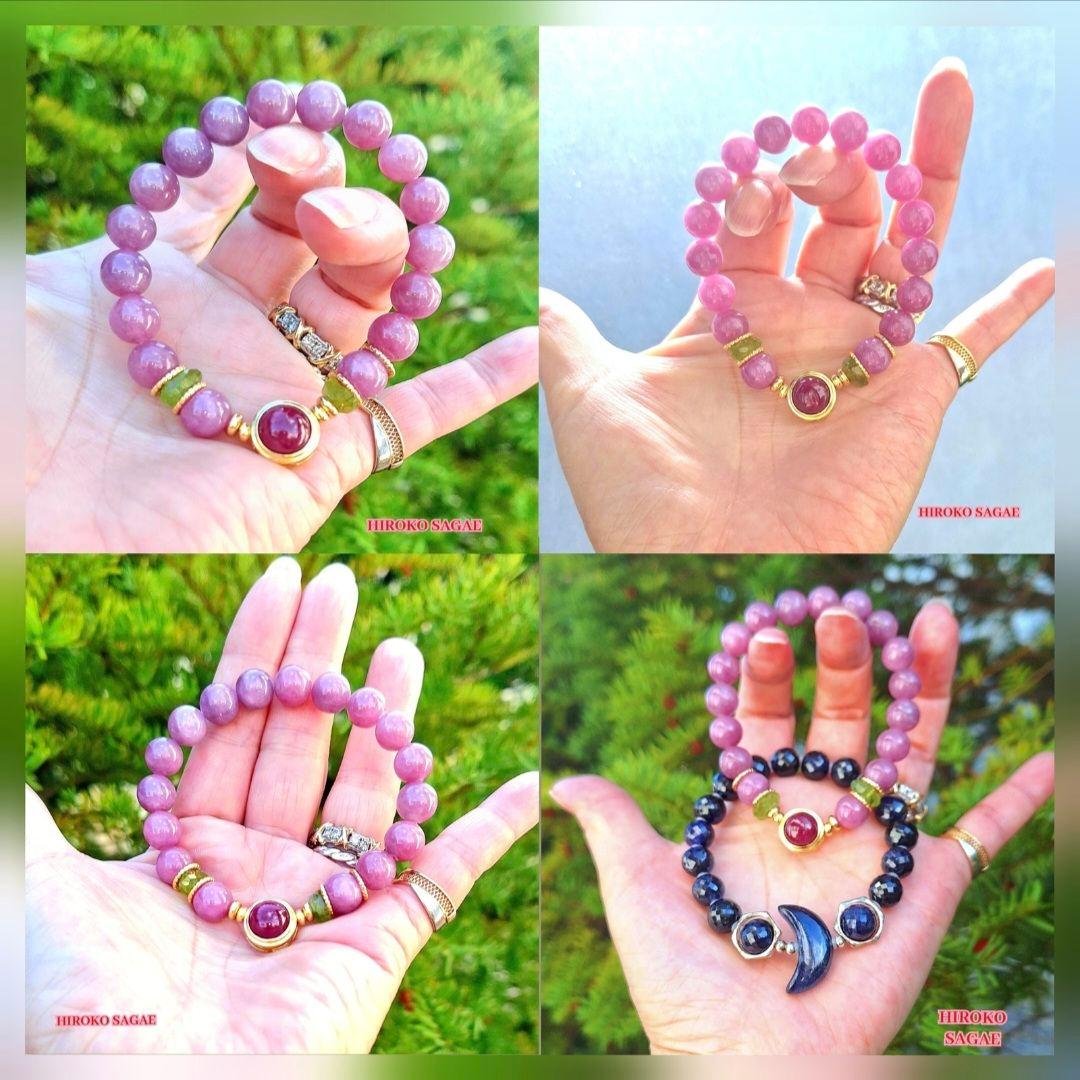 ルビー ペンダントトップ ピンクサファイア ペリドット ブレスレット