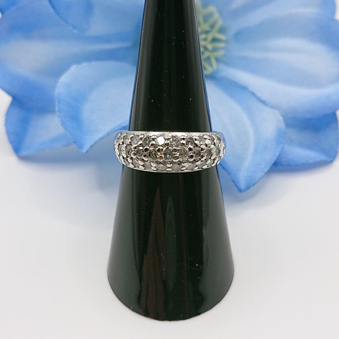 リリコ様1カラット パヴェリング 天然ダイヤモンドリング アンティークPt900