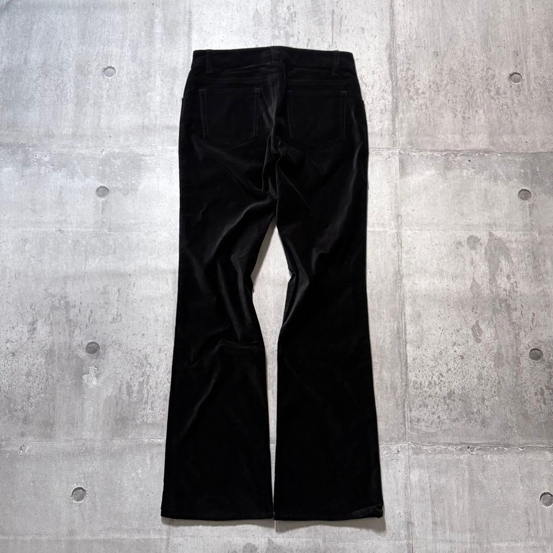 パンツ 00s velours flare pants y2k archive punk