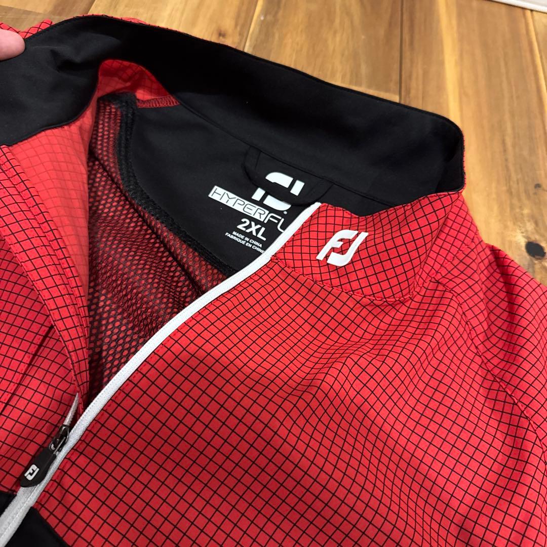 フットジョイ　HYPERFLEX ジャケット 2XL レッド/ブラック
