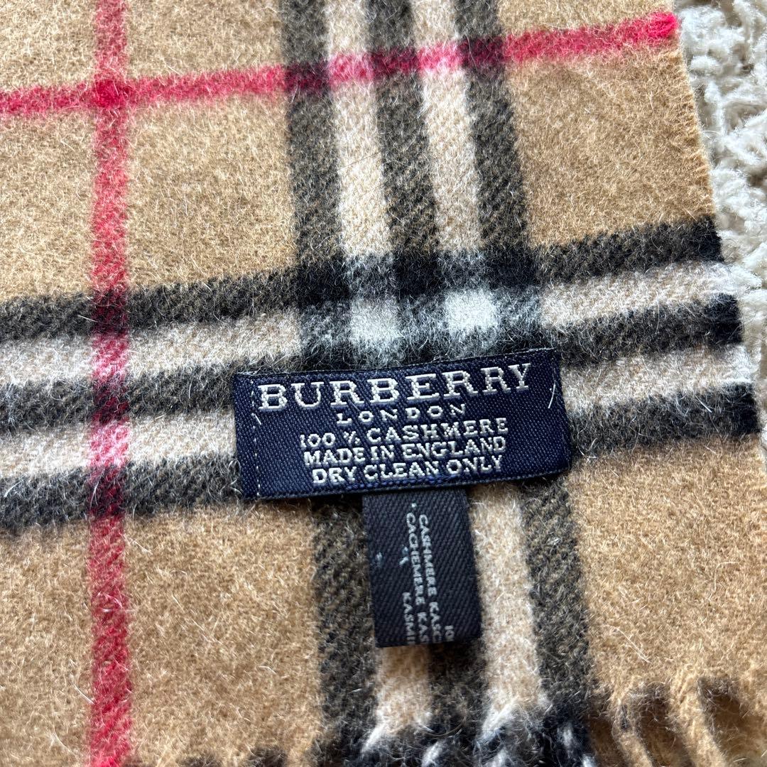 【極美品】BURBERRY バーバリー マフラー カシミヤ100% ノバチェック