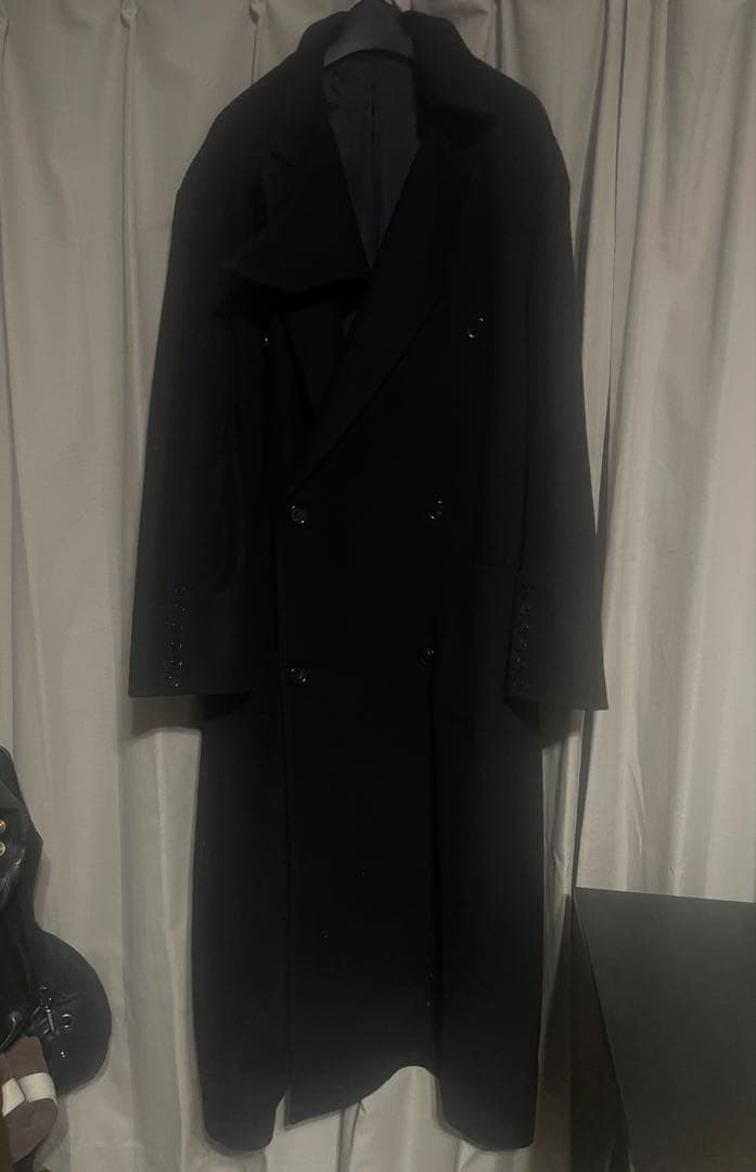 masu bat collar over coat ロングコート タグ付き