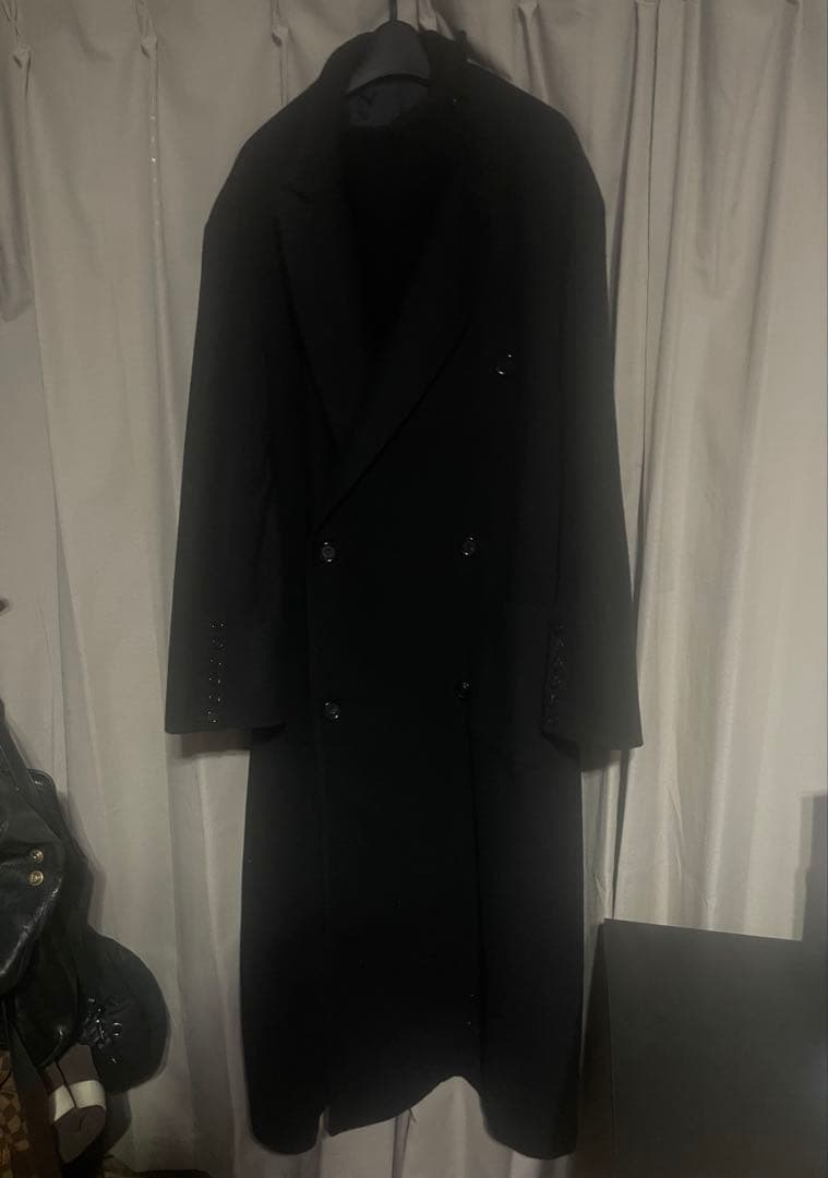 masu bat collar over coat ロングコート タグ付き