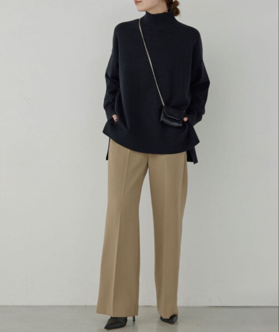 ★anton★ガリャルダガランテ 《全骨格対応》オーバータートルニット 黒