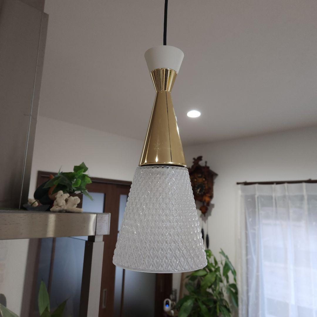 モダンペンダントライト ゴールド クリア