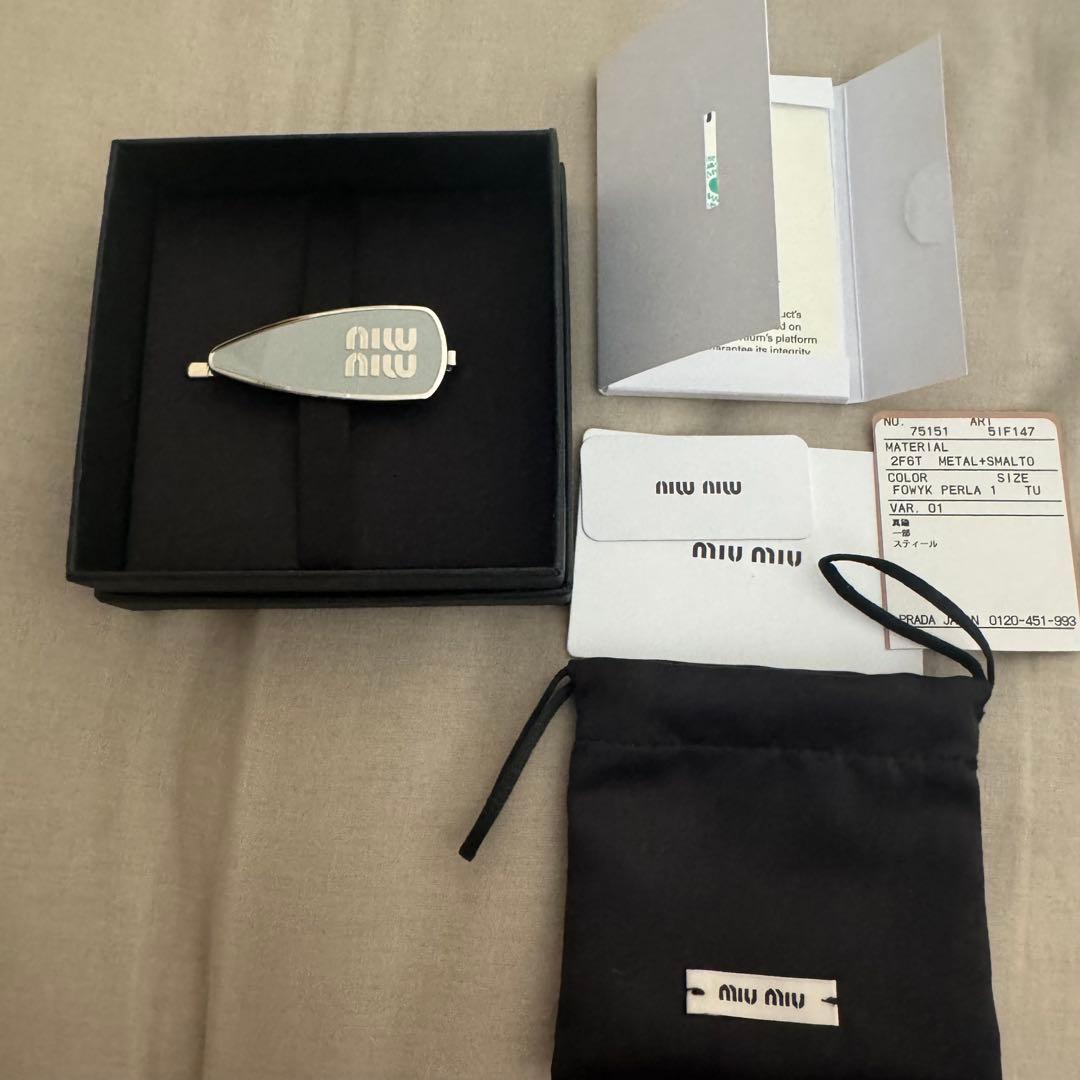miumiu ヘアピン 正規品