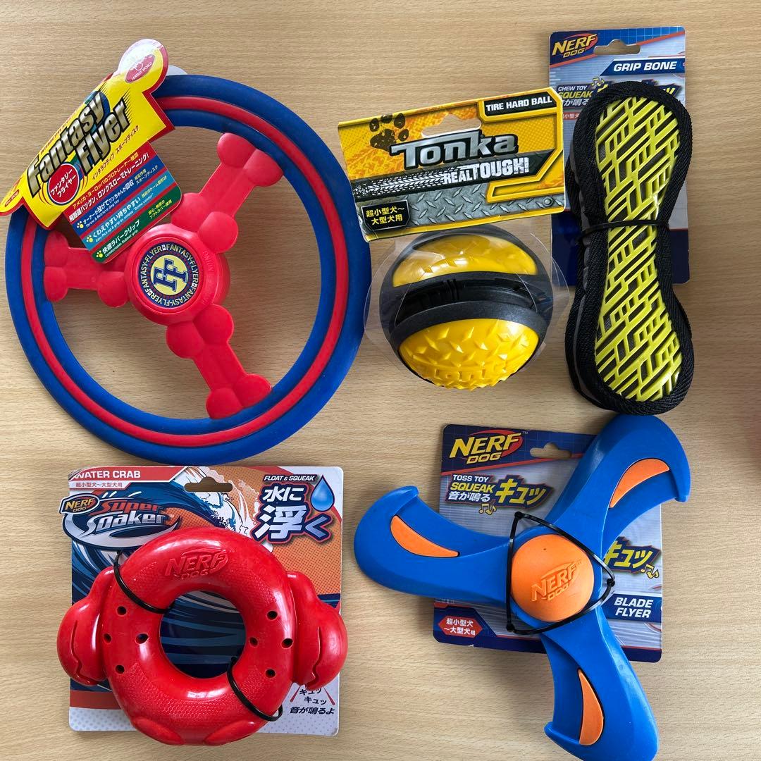 犬のおもちゃ　10個セット　大型犬　中型犬　KONG ナーフドッグ　フリスビー