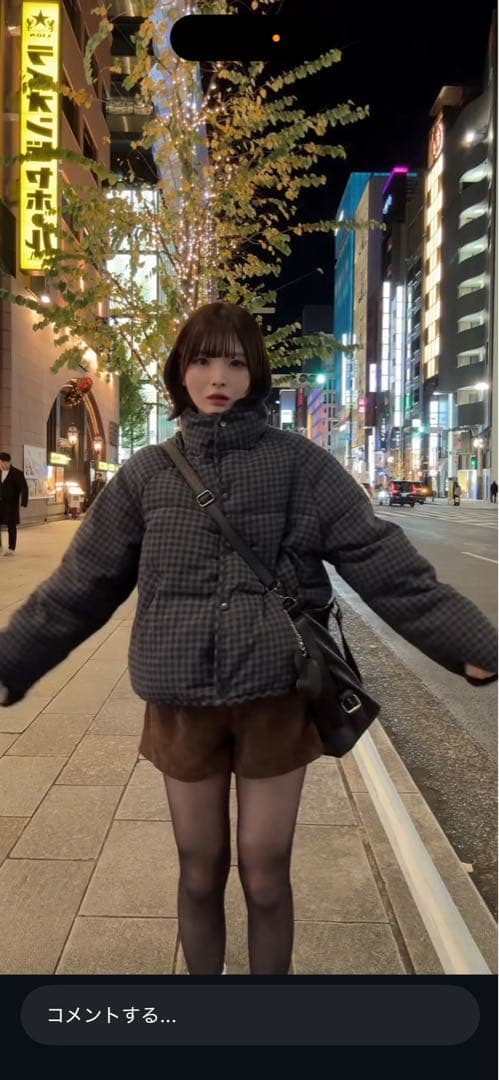 チェック柄中綿ダウンジャケット SA0094 yolo