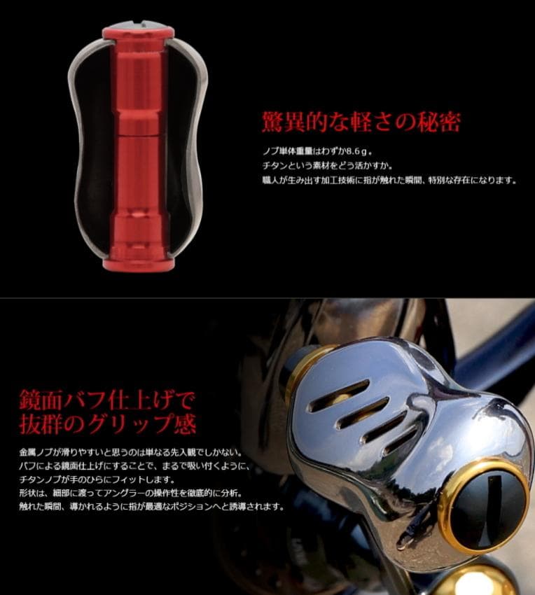 ★特価品10％OFF【リブレ】フィーノ チタニウム ハンドルノブ（2個入り)