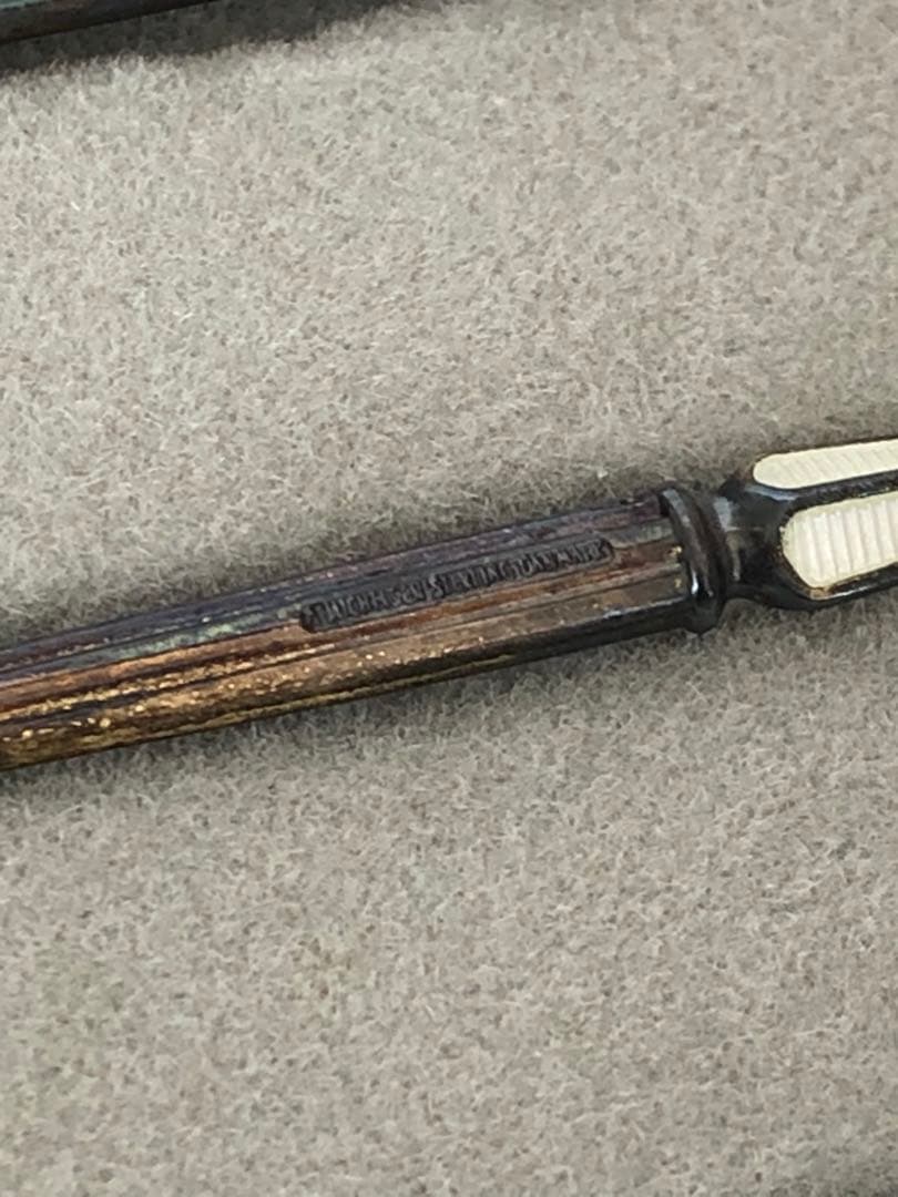 アントン ミケルセン　純銀製　デミタススプーン6客　七宝　ジョージジェンセン　銀