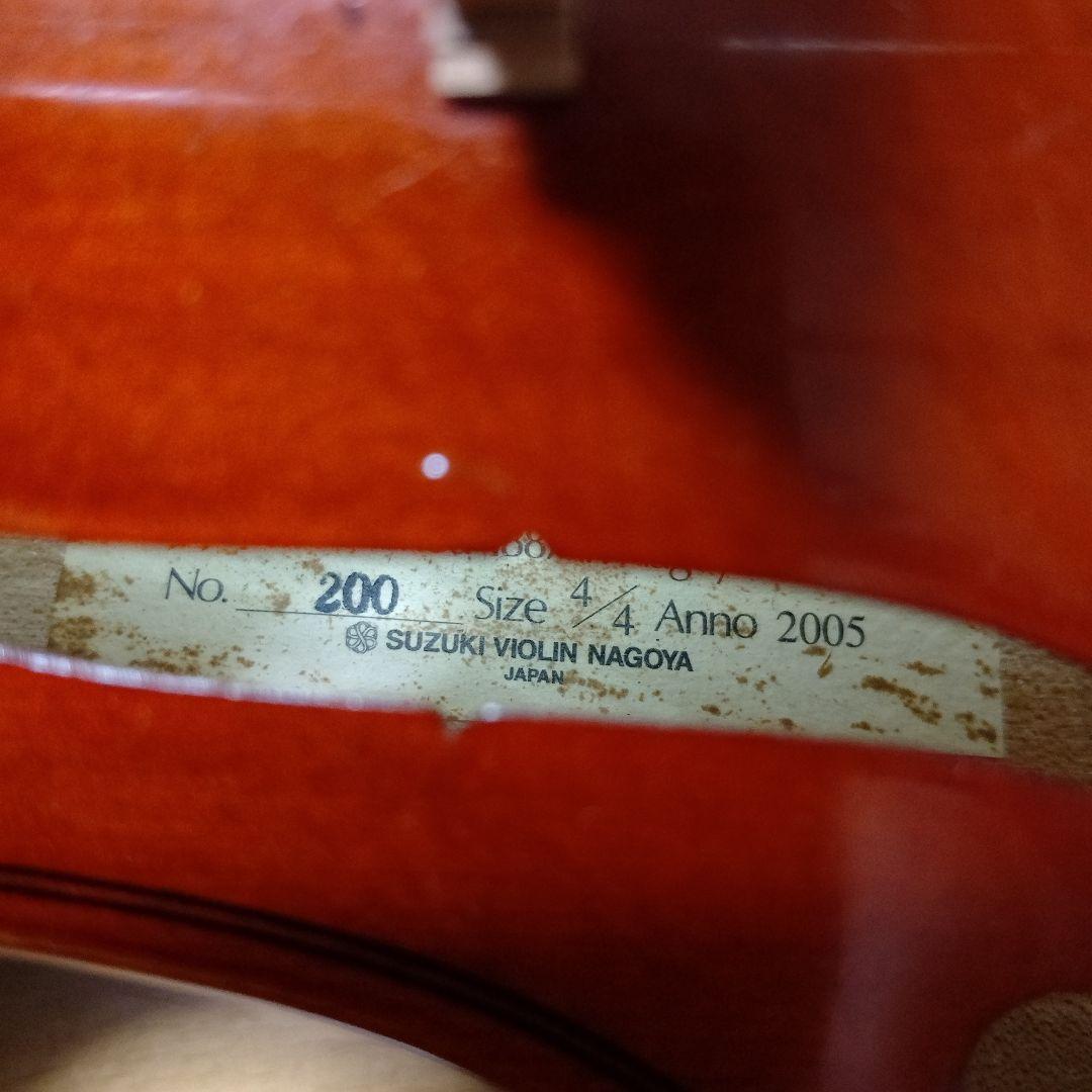 ♥️値下しました♥️スズキバイオリン4/4♥️品番200♥️肩当て弓ケ―ス松脂付