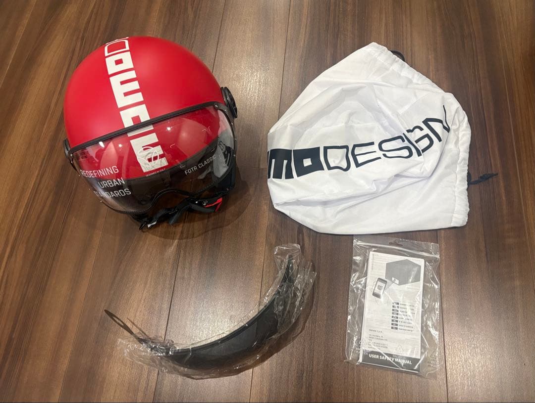 MOMO FGTR CLASSIC ヘルメット レッド