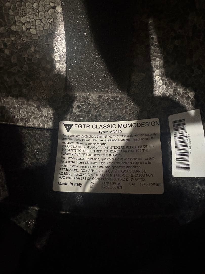 MOMO FGTR CLASSIC ヘルメット レッド