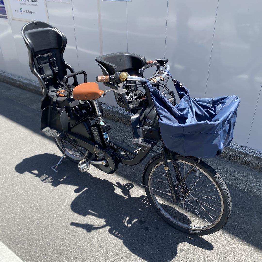 電動アシスト自転車　ヤマハ パス クルー　ディズニー　24インチ 子供乗せ3人乗