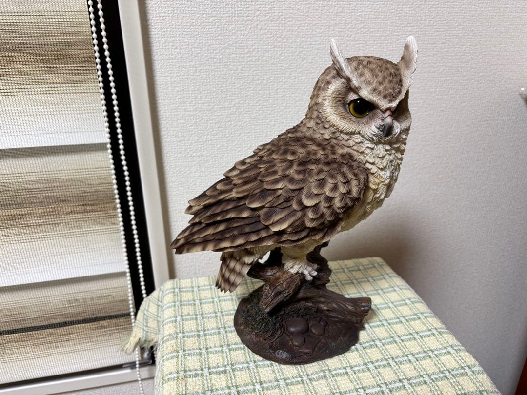 【レア新品 縁起物】ミミズク 高品質 置物 欧州インテリアブランド オブジェ