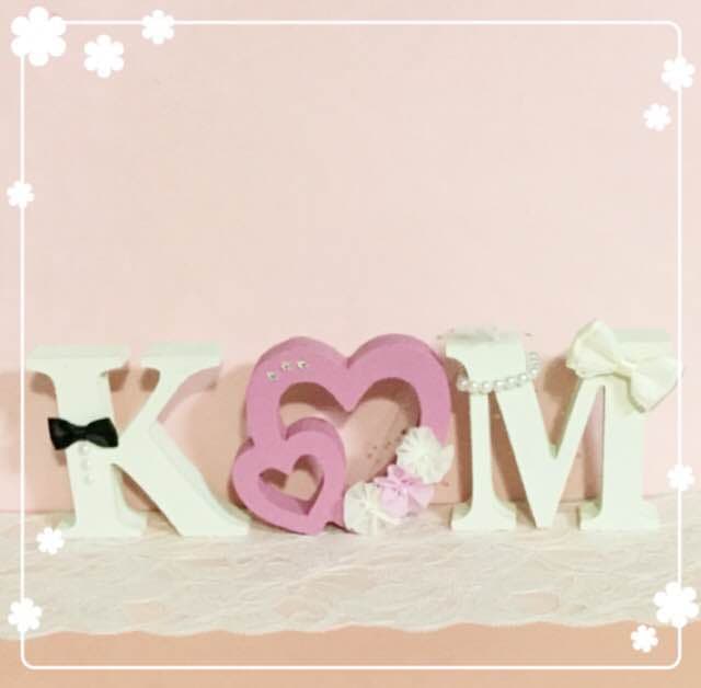 みほ様確認用♡ウエディングバージョン・イニシャルオブジェ