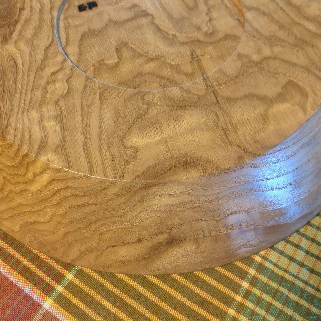 くり　大皿②手作り木工