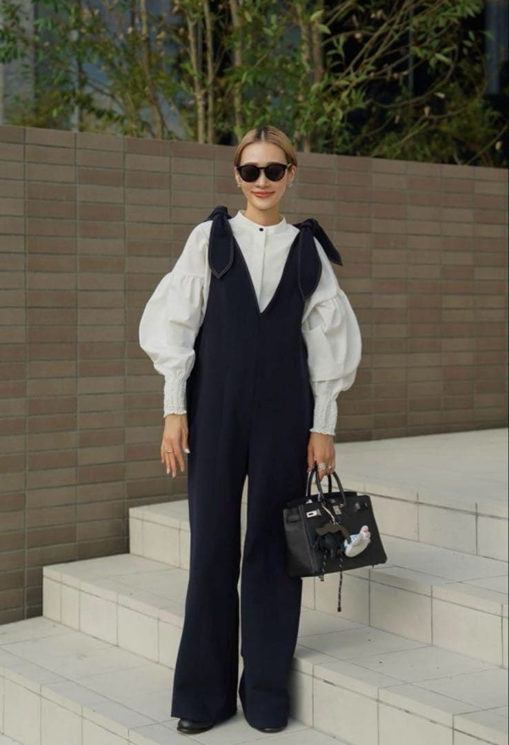 ELLIE 2WAYリボンロンパース freeサイズ