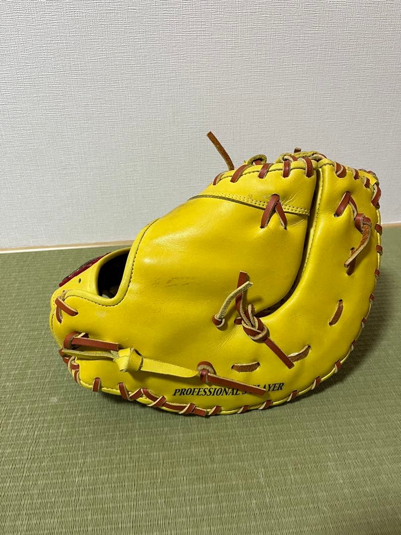 ラスト値下げ　ほぼ新品ハイゴールド軟式ファーストミット左投げKKG-731F心極