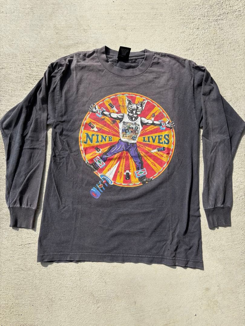 90s/AEROSMITH/1997/NINE LIVES/長袖Tシャツ/L