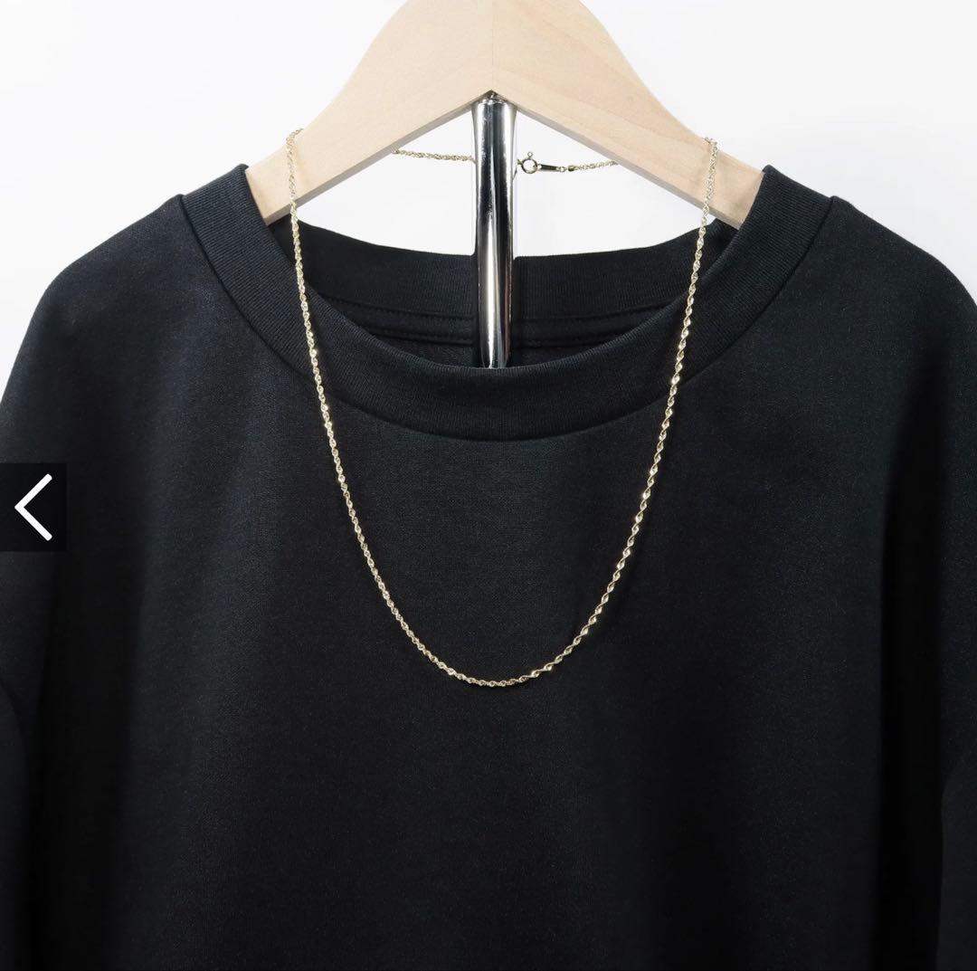 【K18 】ロープチェーン スライドアジャスター 60cm 【重量/3.4g】