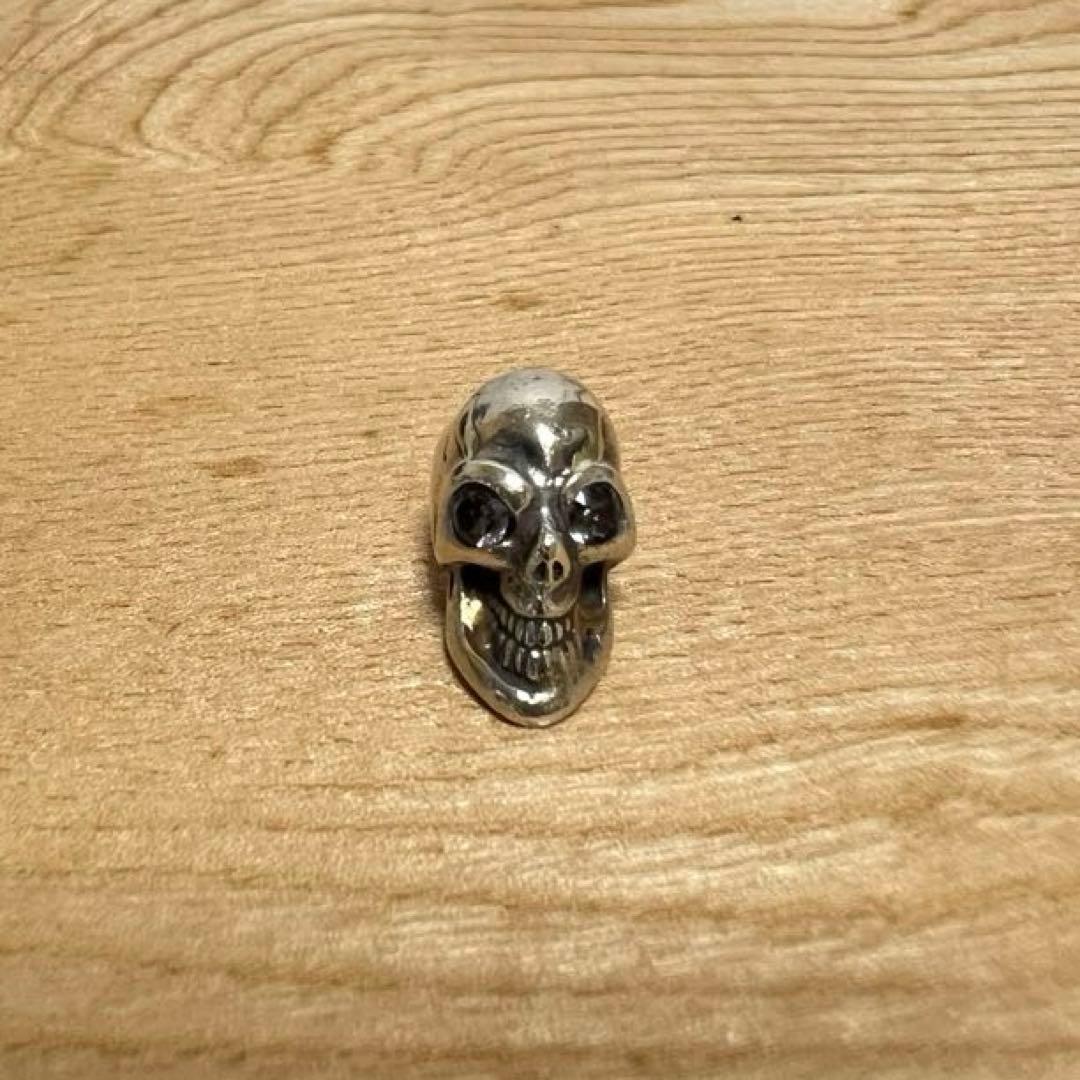 美品 ビルウォールレザー ストーンアイ ゴールドサダー スカルビーズ 2個セット