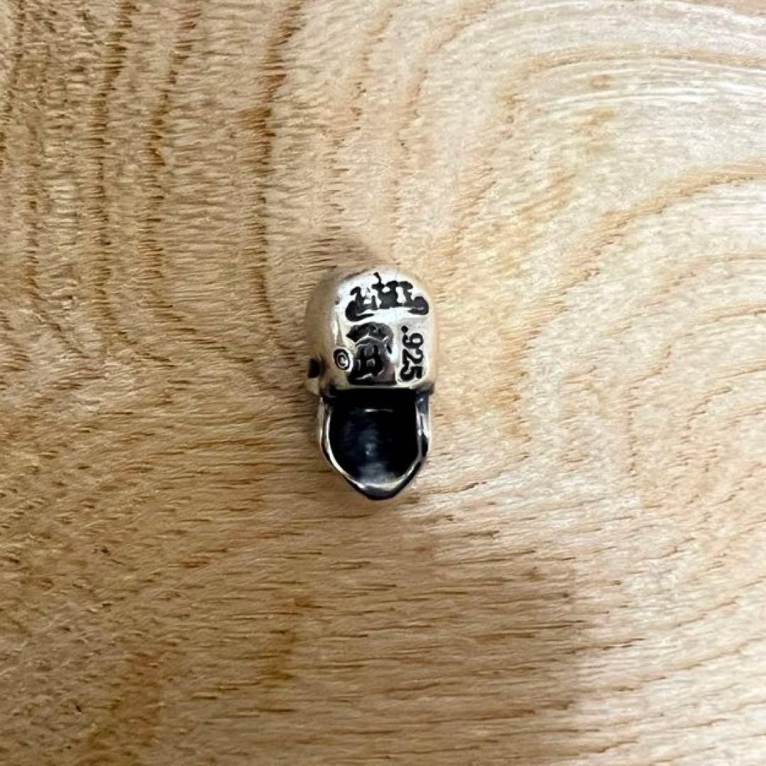 美品 ビルウォールレザー ストーンアイ ゴールドサダー スカルビーズ 2個セット