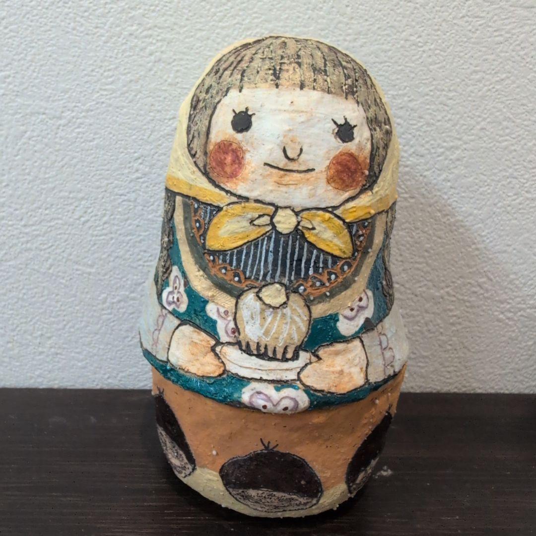 やきものHACCI　やきものはっち　さんマトリョーシカ置物