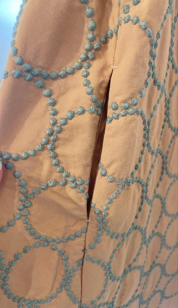 ミナペルホネン タンバリン刺繍 ノースリーブ ワンピース 9Y