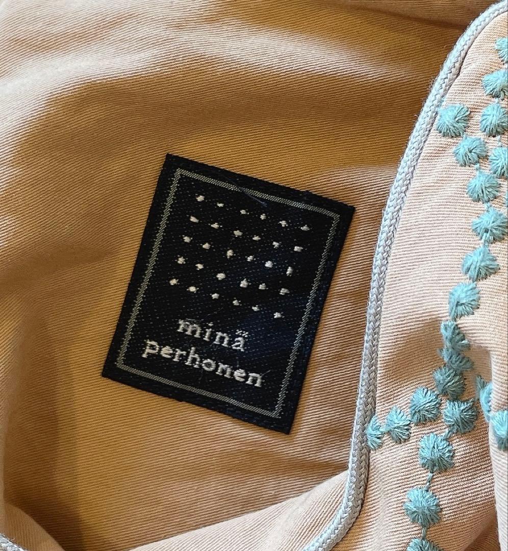 ミナペルホネン タンバリン刺繍 ノースリーブ ワンピース 9Y