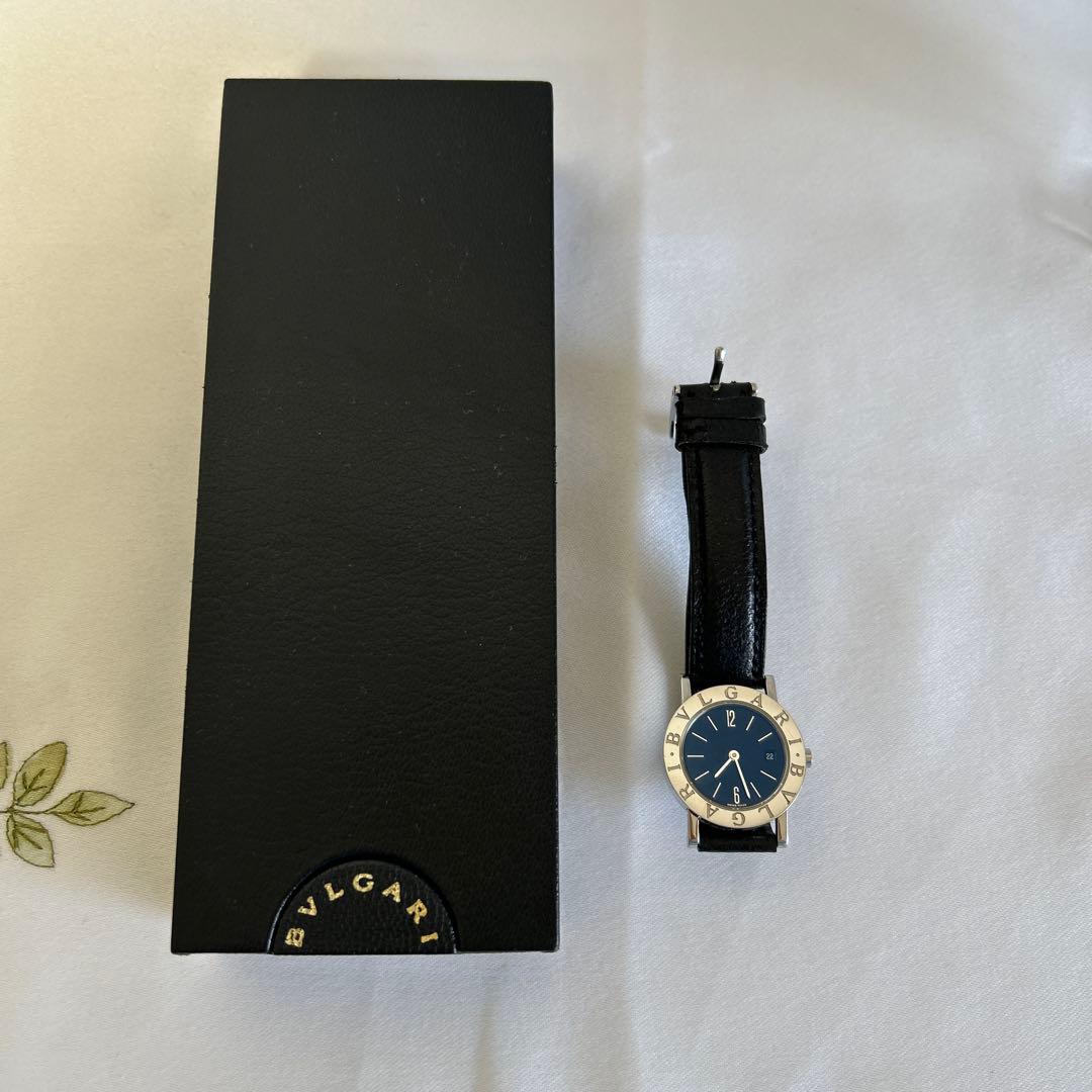 最終値下げ✨美品BVLGARI アナログ腕時計ネイビー