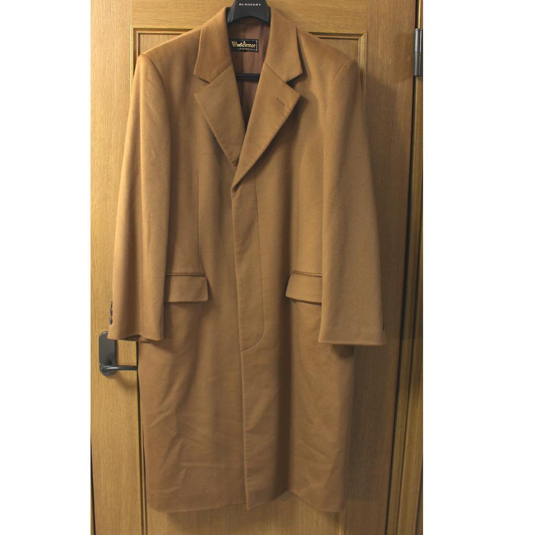 超美品 Wind Armor カシミヤ100% チェスターコート LL キャメル