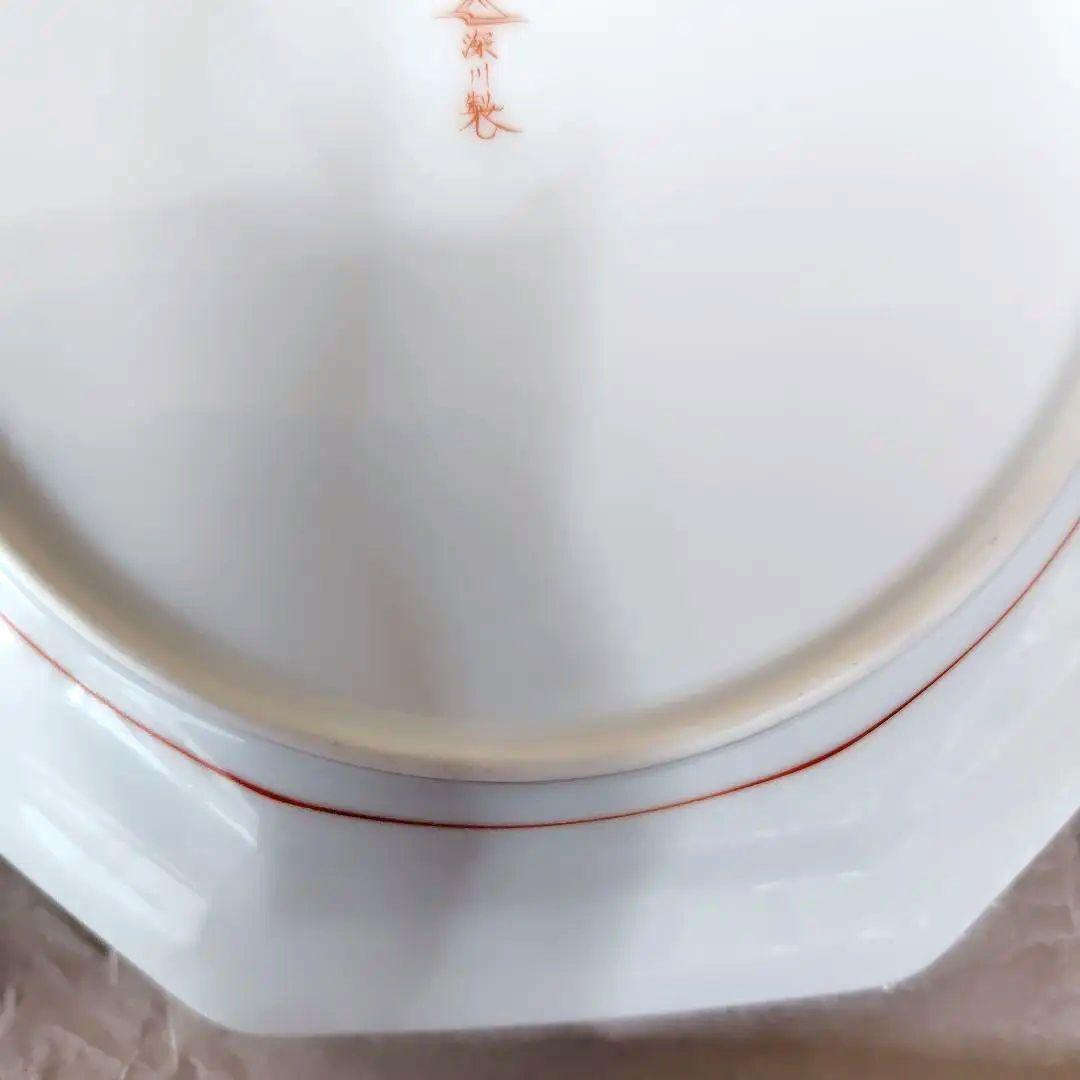 深川製磁朝顔八角大皿