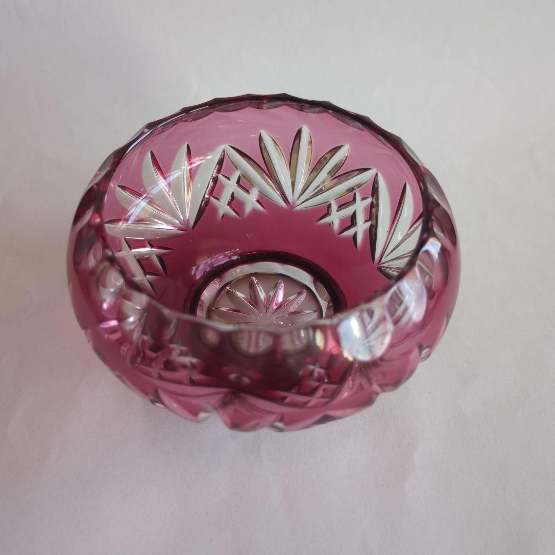 切子 グラス 小鉢 切りガラス オールド切子 フルーツ皿