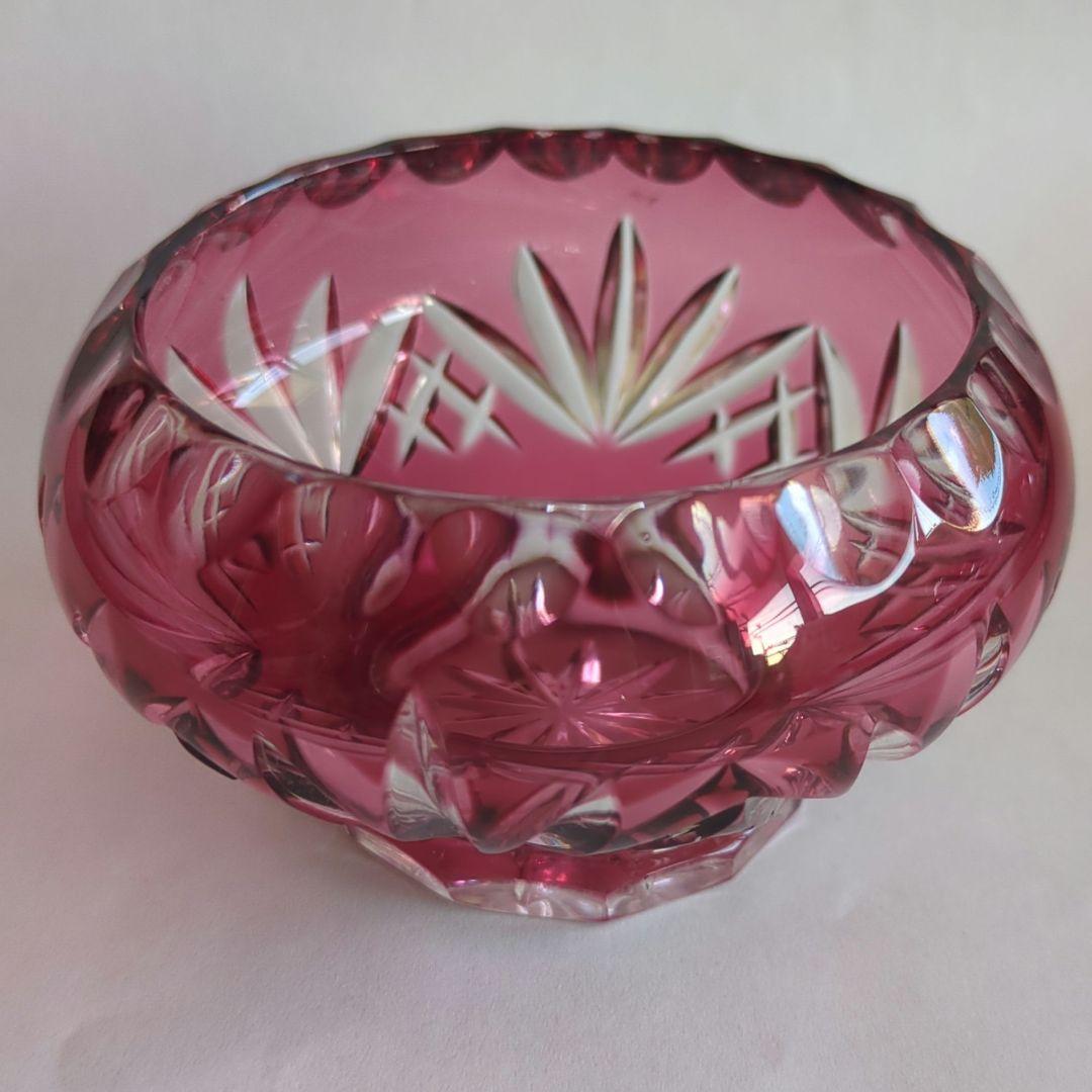 切子 グラス 小鉢 切りガラス オールド切子 フルーツ皿