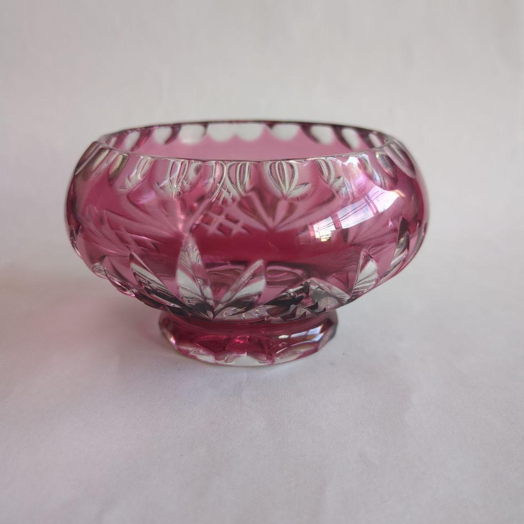 切子 グラス 小鉢 切りガラス オールド切子 フルーツ皿