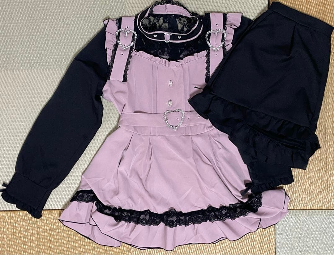 夢展望　地雷系ワンピース　チュニック　オーバーサイズ（ショートパンツ付）