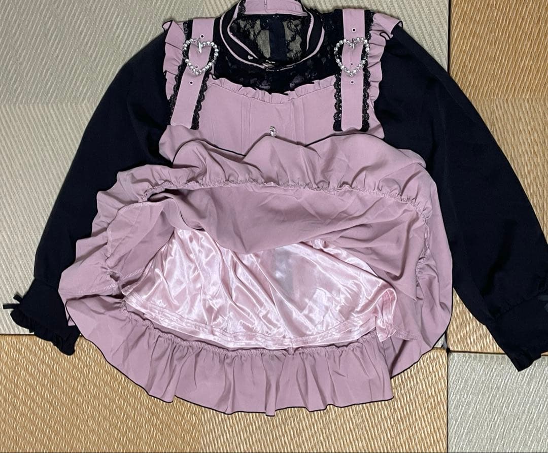 夢展望　地雷系ワンピース　チュニック　オーバーサイズ（ショートパンツ付）