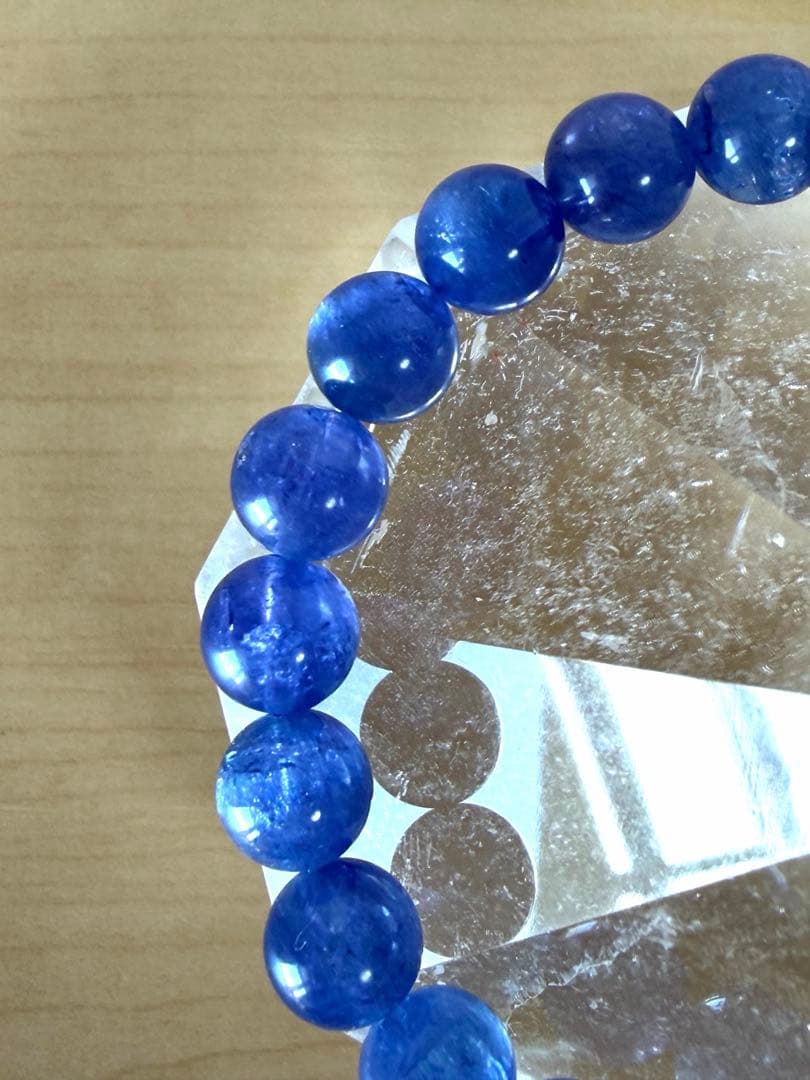 宝石質　タンザナイト　天然石　ブレスレット