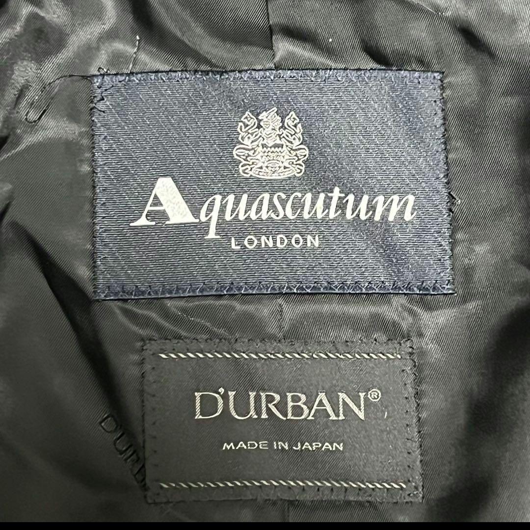 【未使用級】アクアスキュータム　ダーバン　トレンチコート　グレー　L相当