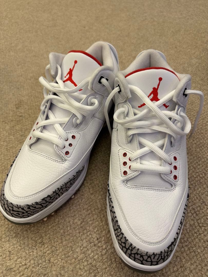 Air Jordan 3 ホワイト/レッド スニーカー Jordan