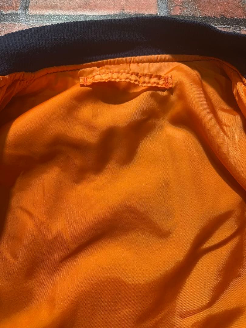 週末限定値下げALPHA 90s USA MA-1 L ネイビー