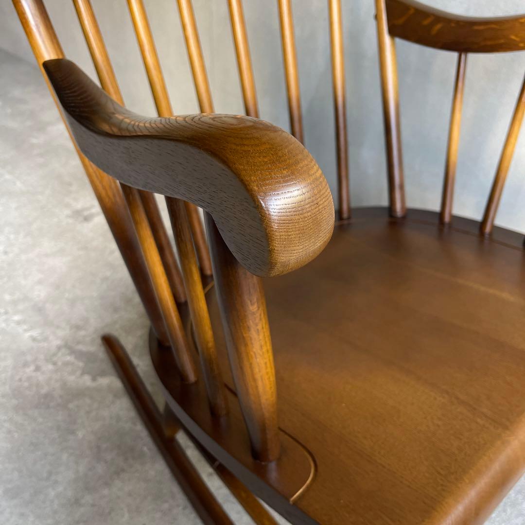 極美品　キツツキ ロッキングチェア 飛騨家具