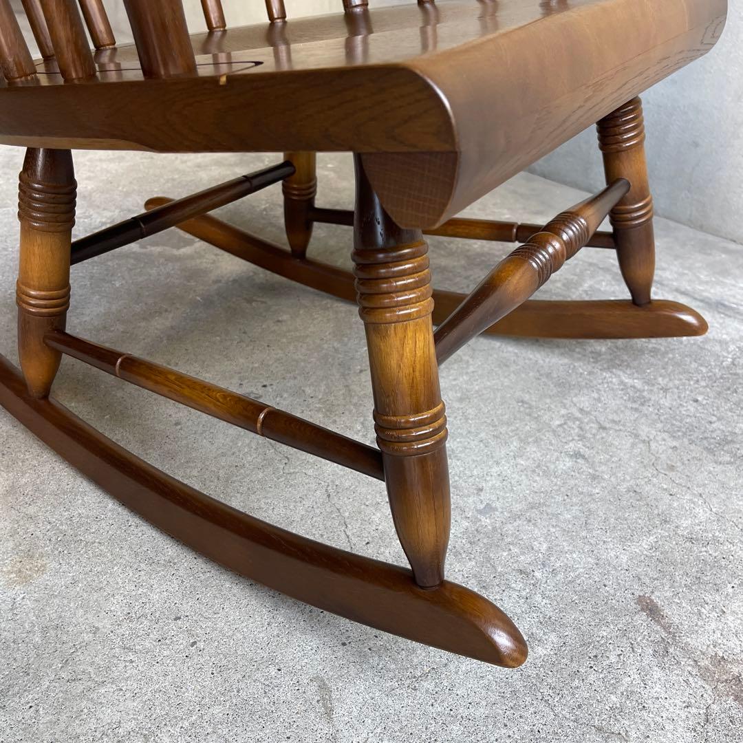 極美品　キツツキ ロッキングチェア 飛騨家具