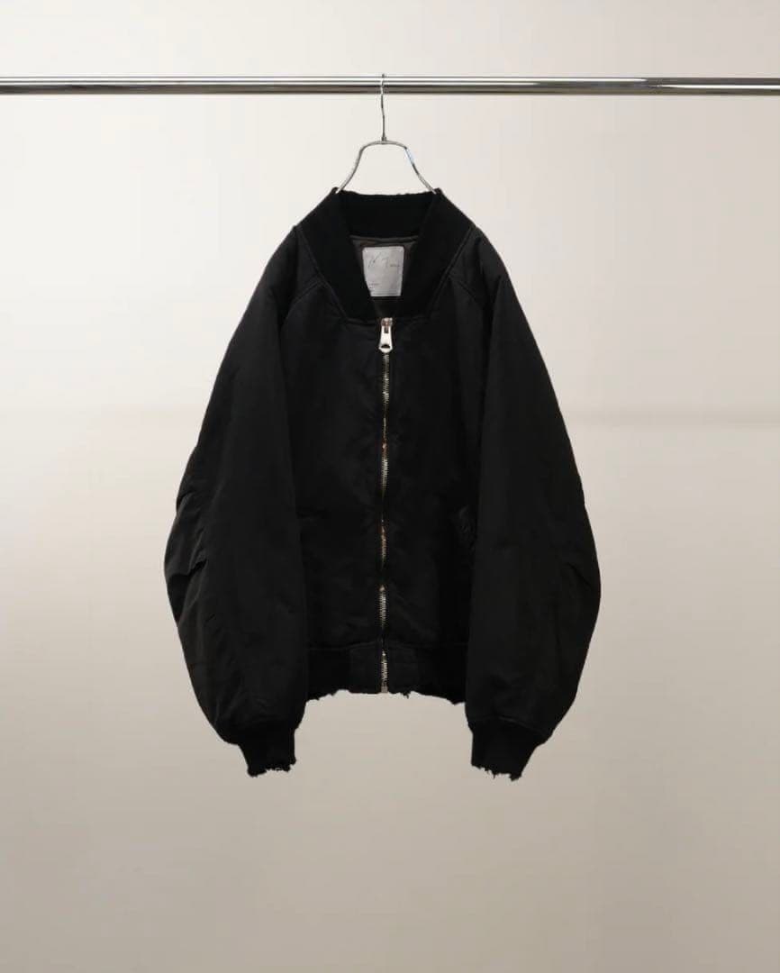 ANCELLM 25AW FADED BOMBER JACKETブラック 黒 1