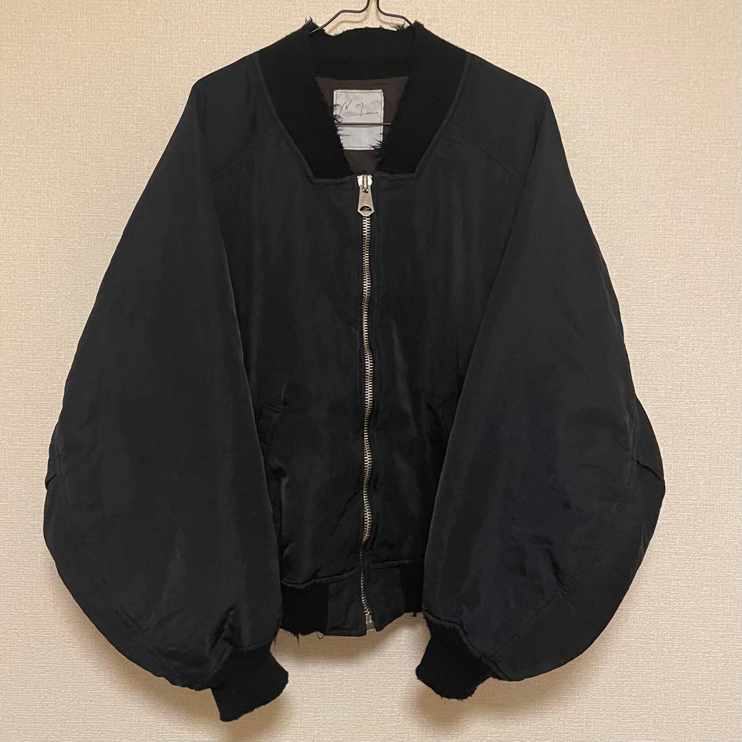 ANCELLM 25AW FADED BOMBER JACKETブラック 黒 1