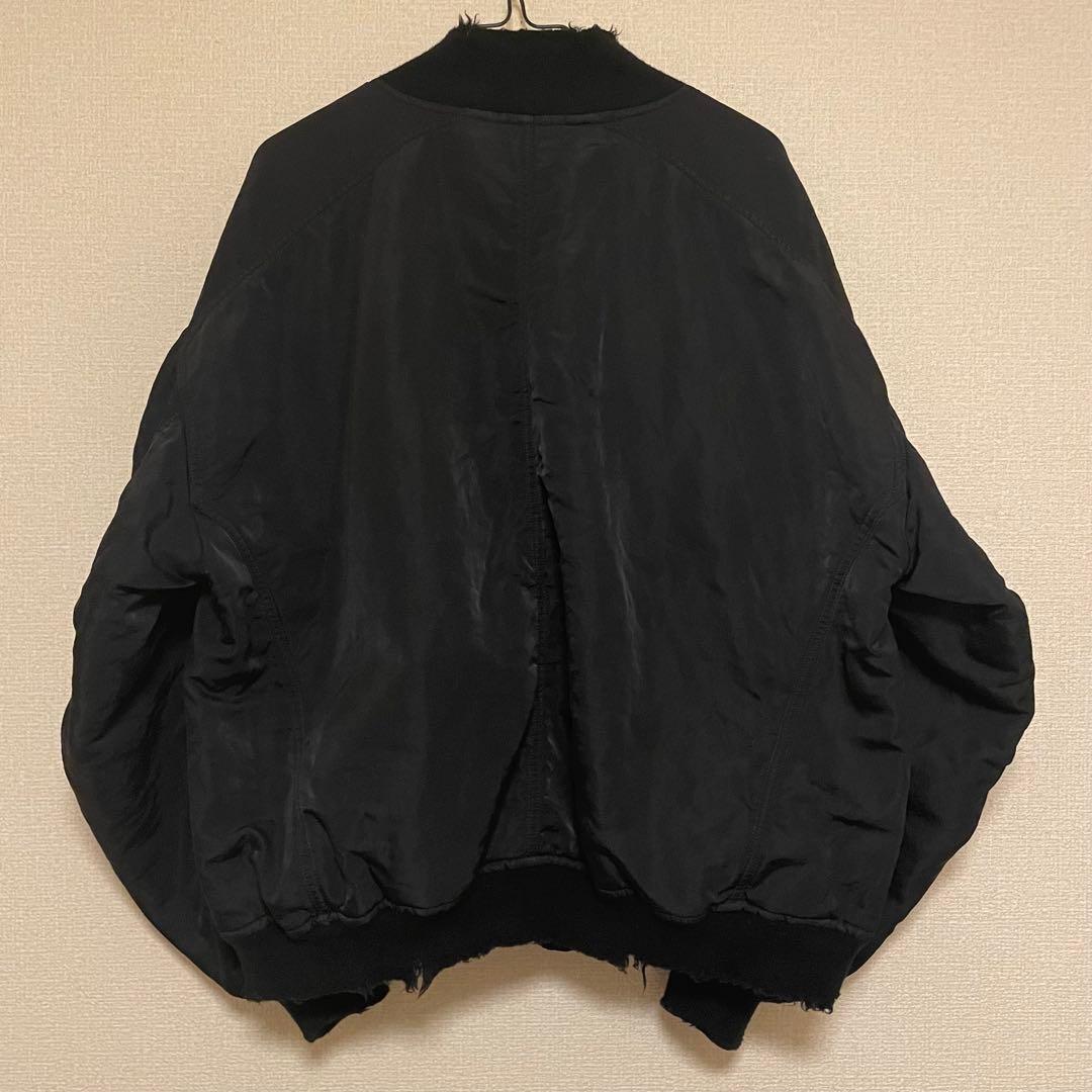 ANCELLM 25AW FADED BOMBER JACKETブラック 黒 1