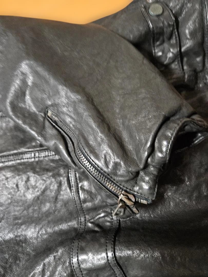 FAKTOR　800ブラック レザージャケットsizeL