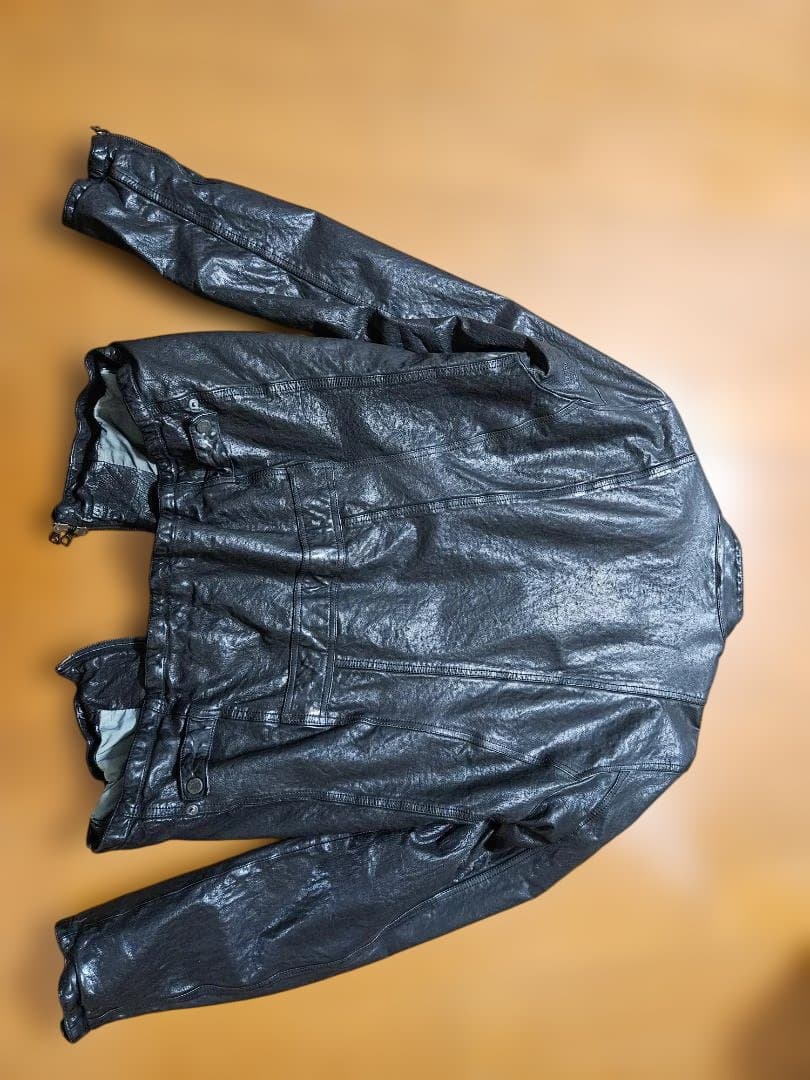 FAKTOR　800ブラック レザージャケットsizeL